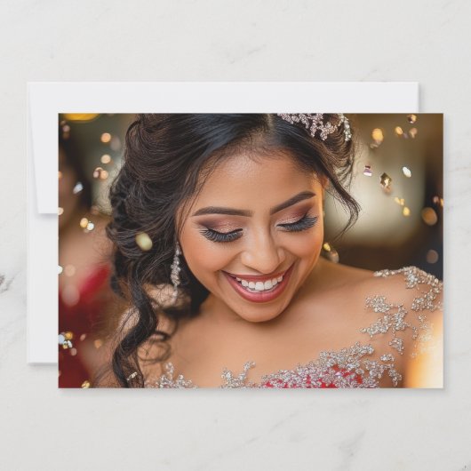 レッドツーフォトフローラキンセアニェラ 招待状 (裏面)