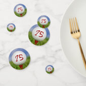 レッドティーで75thバースデーゴルフボール コンフェッティ (グループ)