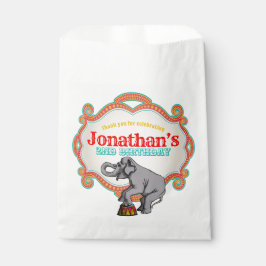 レッドティール（緑がかった色）ブルーヴィンテージサーカス誕生日 フェイバーバッグ