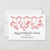 レッドテキサス州ホリデーぶら下がったズのアイコン (正面)