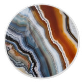 レッドテラコッタホワイトブラックブルー金ゴールドアゲード セラミックノブ (正面)