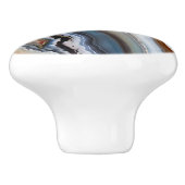 レッドテラコッタホワイトブラックブルー金ゴールドアゲード セラミックノブ (側面)