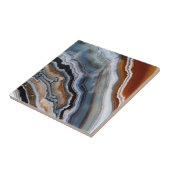 レッドテラコッタホワイトブラックブルー金ゴールドアゲード タイル (側面)