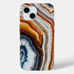 レッドテラコッタホワイトブラックブルー金ゴールドアゲード iPhone 15ケース