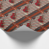 レッドテレフォンバンドロックnロール電気ギター ラッピングペーパー (角)