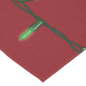 レッドテーブルランナーのクリスマスストリングライト ショートテーブルランナー (コーナー)