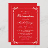 レッドテーマキンセアニラ 招待状 (正面/裏面)