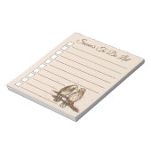 レッドテールの鷹の鳥のリストを行う ノートパッド (回転)