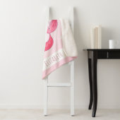 レッドテールガールマーメイドスターズ輝くピンクの名前かわいい シェルパブランケット (インサイチュ)