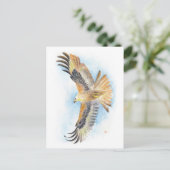 レッドテールホークアート ポストカード (スタンド正面)