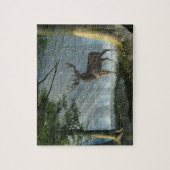 レッドディアインザ深い林 ジグソーパズル (縦)