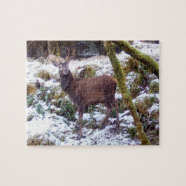 レッドディアスタグインザスノージグソーパズル ジグソーパズル