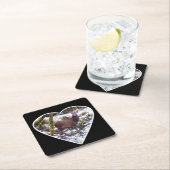 レッドディアスタグインザスノー紙コースター スクエアペーパーコースター (インサイチュ)