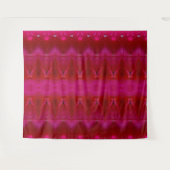 レッドディアンサスイカットも タペストリー (正面(横))