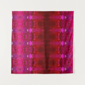 レッドディアンサスイカット6 タペストリー (正面(横))