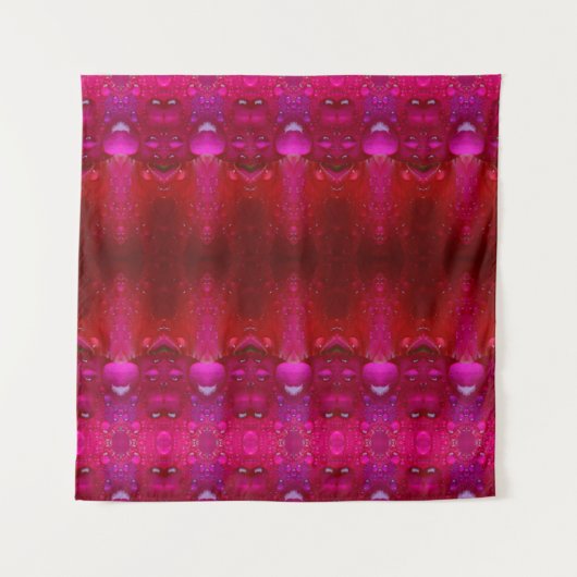 レッドディアンサスイカット6 タペストリー (正面)