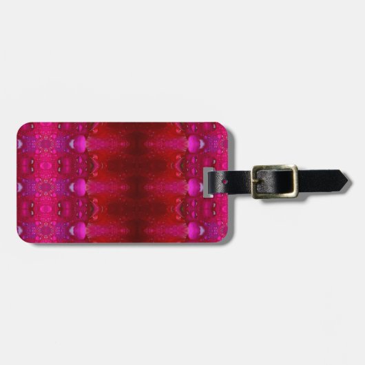 レッドディアンサスイカット6 ラゲッジタグ (正面横)