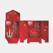 レッドディスコボールとスパークルクラウン特典ボックス フェイバーボックス (折り畳みなし)