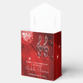 レッドディスコボールと輝くヒールのビーフボックス フェイバーボックス (オープン)