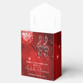 レッドディスコボールと輝くヒールのビーフボックス フェイバーボックス (オープン)