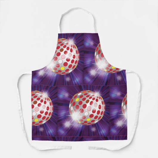 レッドディスコボール エプロン (正面)