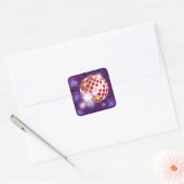 レッドディスコボール スクエアシール