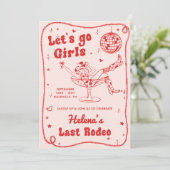 レッドディスコロデオ女性のカーボーイバチェロレッテウィークエンド 招待状 (スタンド正面)