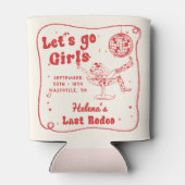 レッドディスコロデオ女性のカーボーイバチェロレッテウィークエンド 缶クーラー (裏面)