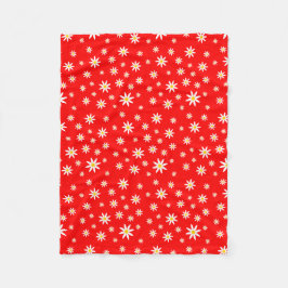 レッドデイジーフリースブランケット フリースブランケット