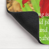 レッドデイリリーマウスパッド マウスパッド (コーナー)