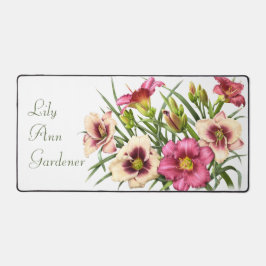 レッドデイリーモダン植物美術パーソナライズされた デスクマット