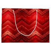 レッドデカニティブクリスマスグリッターホリデー抱き枕 ラージペーパーバッグ (裏面)