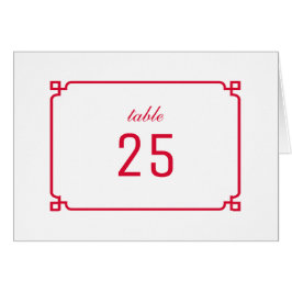 レッドデコシックテーブル番号