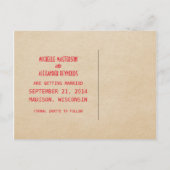 レッドデコシック日付はがきを保存 案内ポストカード (裏面)