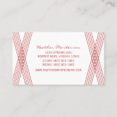 レッドデコモダン名刺 名刺 (裏面)