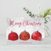 レッドデコーカスタムルのメリークリスマスカード シーズンカード (スタンド正面)