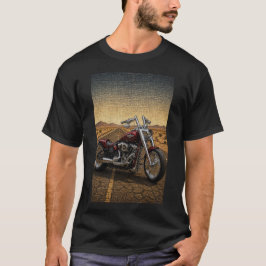 レッドデザートカスタムクルーザー - 3D マイクロモザイク Tシャツ