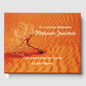 レッドデザートサンドのローンツリー、人生のお祝い ゲストブック (正面)