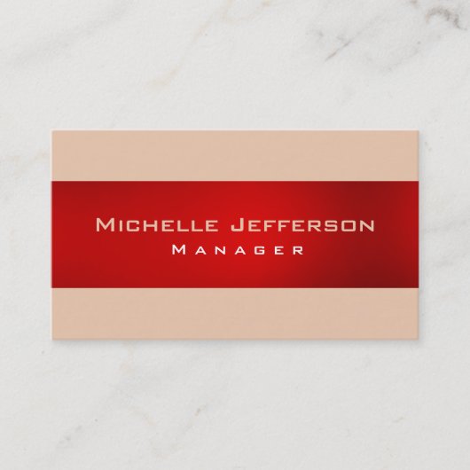 レッドデザートサンドマネージャーの名刺 名刺 (正面)