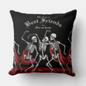 レッドデス踊り骨格ゴシック結婚ズ クッション (正面)