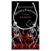 レッドデス踊り骨格ゴシック結婚ズ スモールペーパーバッグ (裏面)