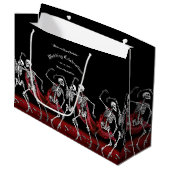 レッドデス踊り骨格ゴシック結婚ズ ラージペーパーバッグ (正面アングル)