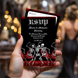 レッドデス踊り骨格ゴシック結婚ズ 出欠カード