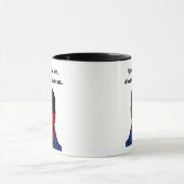 レッドデビルデーモンマンルシファー地獄引用文アート マグカップ (中央)