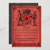 レッドデビルハロウィーン 招待状 (正面/裏面)