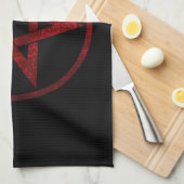 レッドデビルペンタグラム キッチンタオル (四つ折り)