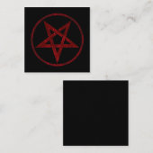 レッドデビルペンタグラム スクエア名刺 (正面/裏面)