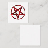 レッドデビルペンタグラム スクエア名刺 (正面/裏面)