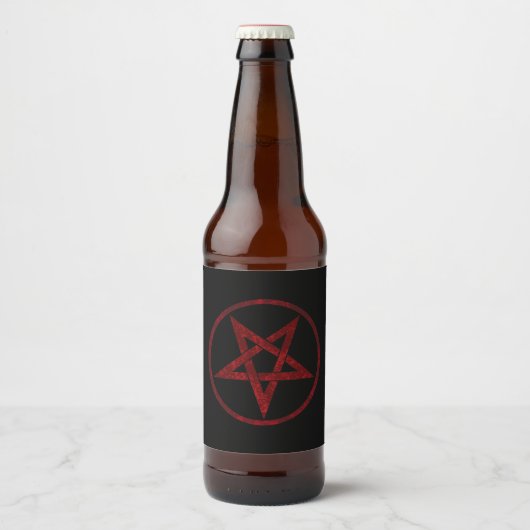 レッドデビルペンタグラム ビールラベル (正面)