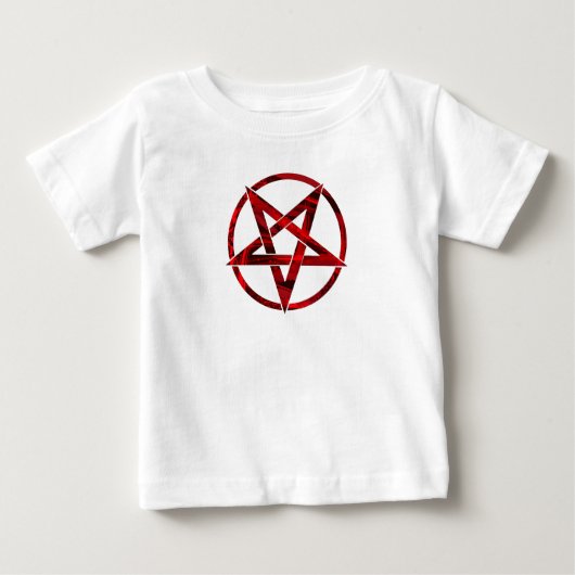 レッドデビルペンタグラム ベビーTシャツ (正面)